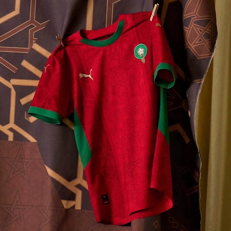 Marokko Heimtrikot Saison 2024/2025 rot-grün