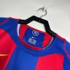 maillot-domicile-fc-barcelone-saison-2004-2005-bleu-et-grenat Heimtrikot FC Barcelona Saison 2004 2005 blau und granatrot