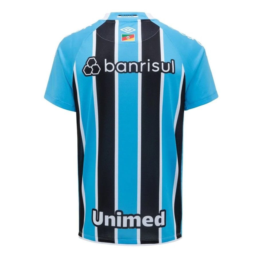 Gremio FBPA Heimtrikot 2025 blau schwarz weiß mit offiziellem Wappen