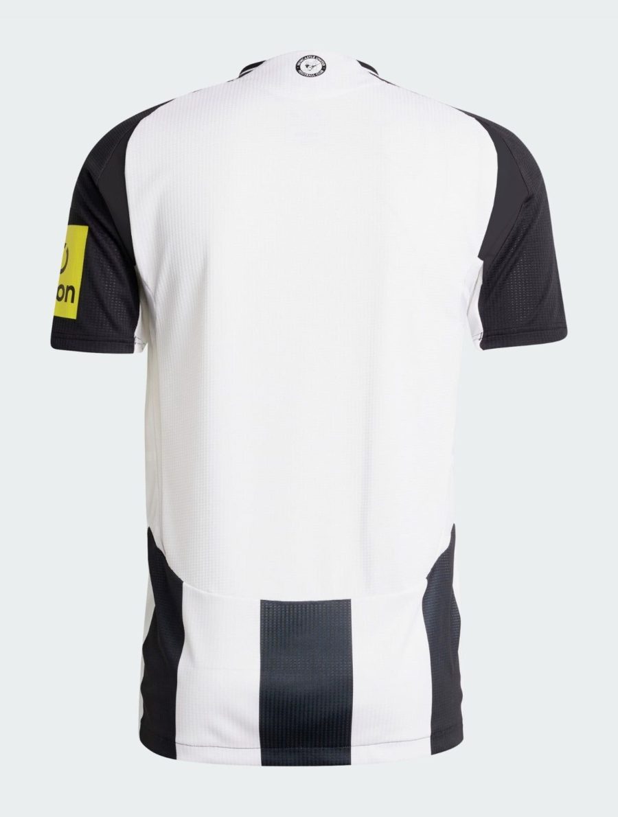 maillot-domicile-newcastle-united-saison-vingt-vingt-quatre-vingt-vingt-cinq-noir-et-blanc Heimtrikot Newcastle United Saison 2024 2025 schwarz und weiß