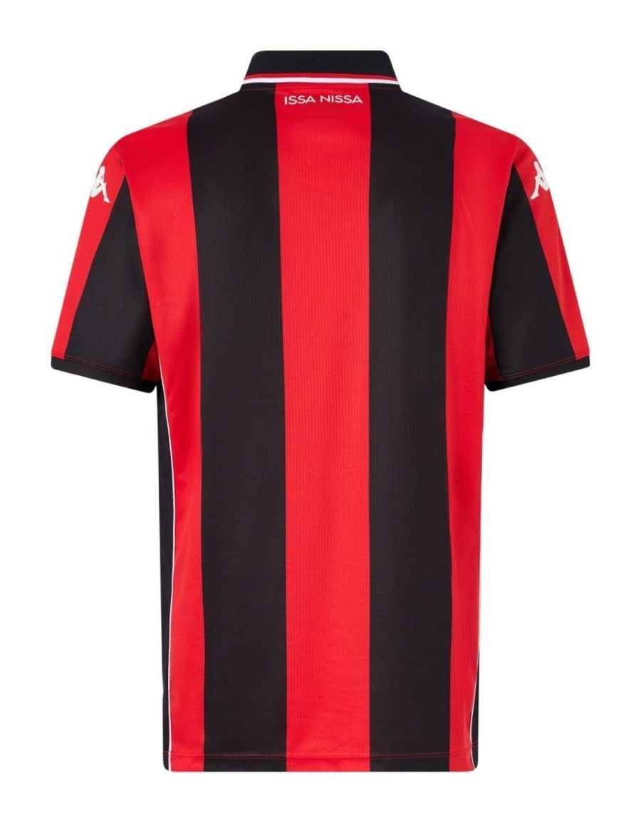 Heimtrikot OGC Nice Saison 2025 2026 rot und schwarz für GYM-Fans