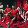 Heimtrikot Portugal Saison 2025 rot und grün