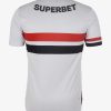 Sao Paulo FC Heimtrikot Saison 2025 offizielles Trikot weiß rot schwarz