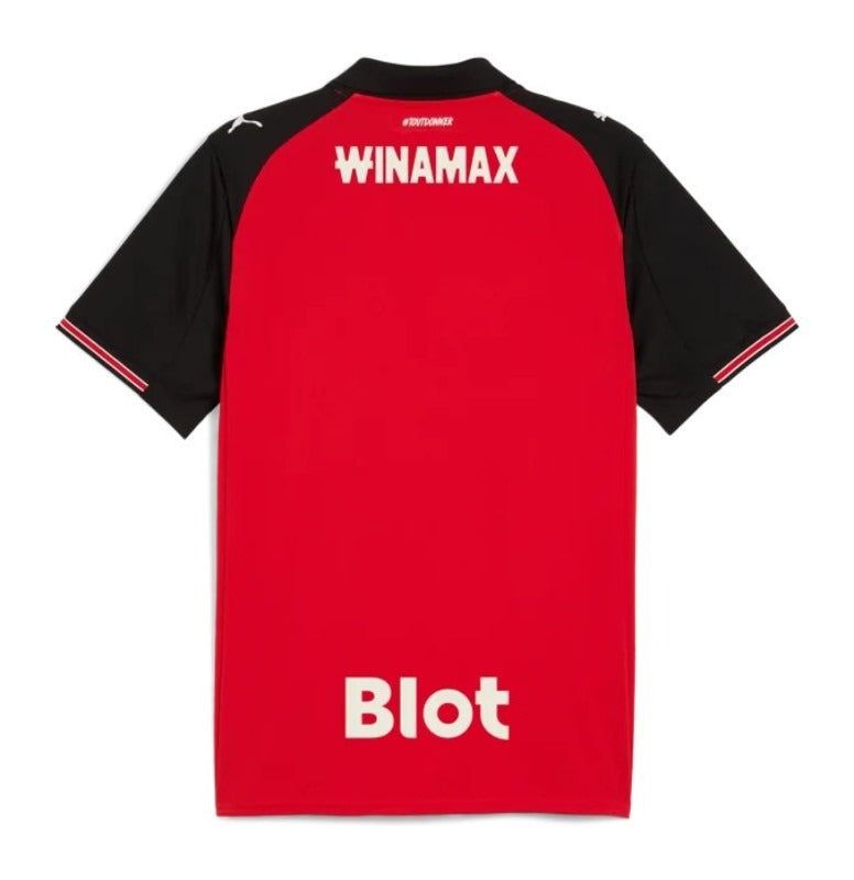 Stade Rennais Heimtrikot Saison 2025/2026 rot und schwarz Fußball