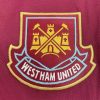 maillot-domicile-west-ham-logo-du-club-et-sponsor Heimtrikot West Ham Vereinslogo und Sponsor