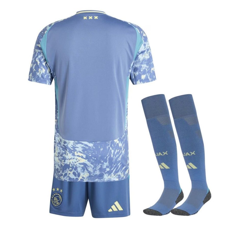 Ajax Amsterdam Auswärtstrikot Kinder Saison 2024 2025 mit Shorts und Socken