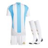 maillot-enfant-argentine-domicile-saison-2024-tenue-de-football Argentinien Heimtrikot Kinder Saison 2024 Fußballtrikot