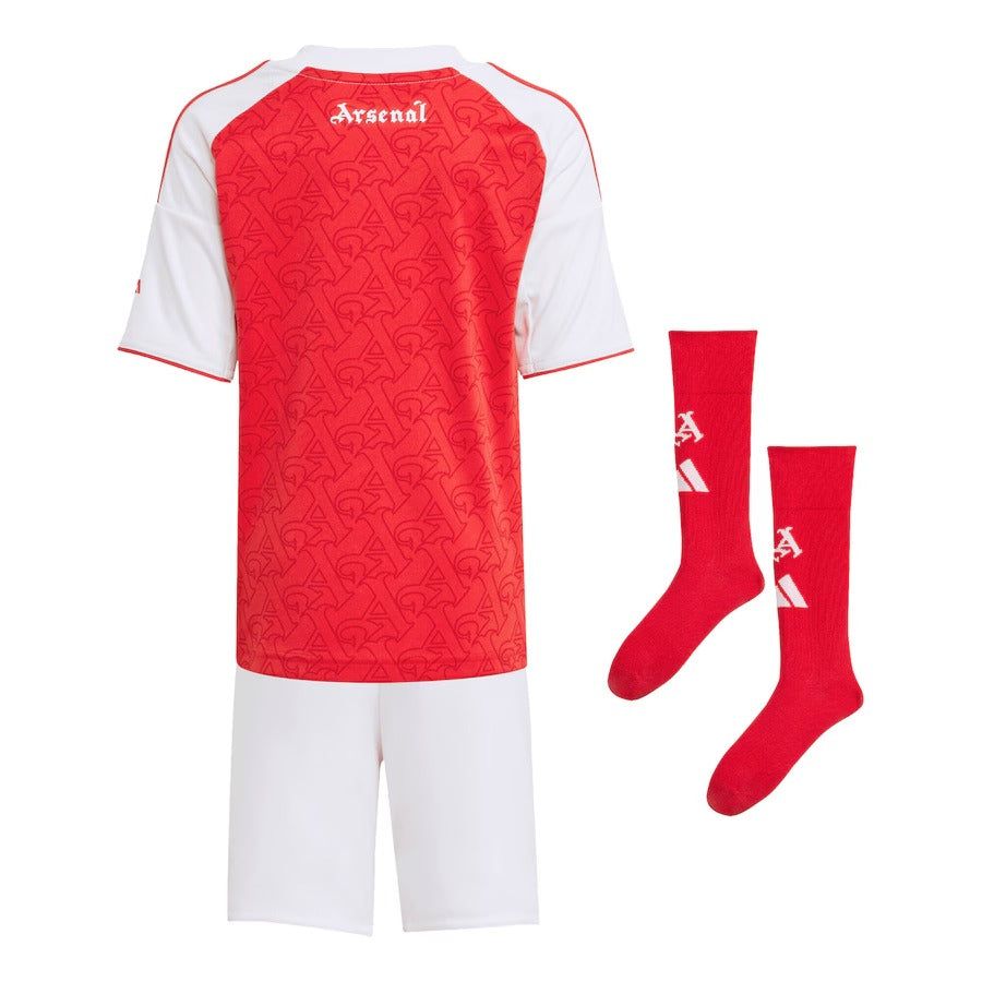 Arsenal Heimtrikot Kinder Saison 2025 2026 mit Shorts und Socken