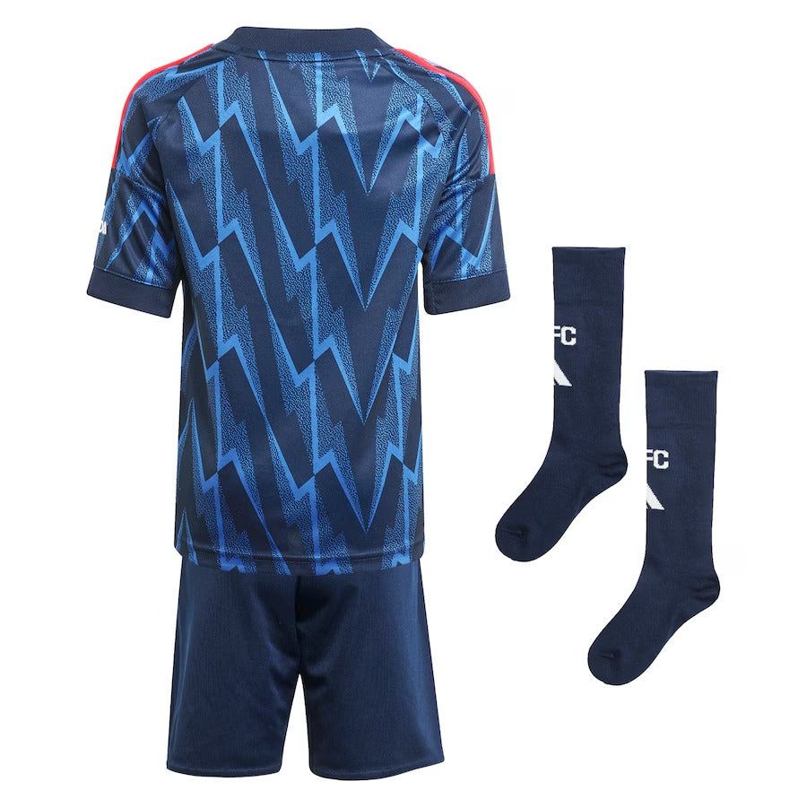 Arsenal Auswärtstrikot Kinder Saison 2025/2026 mit Shorts und Socken