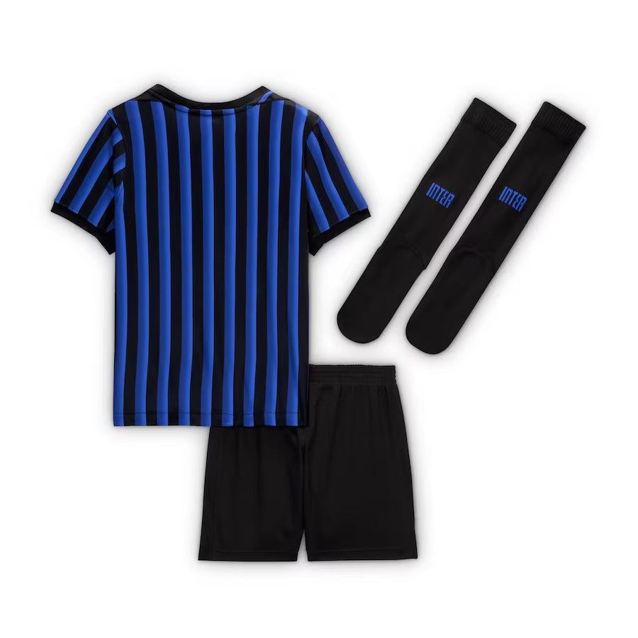 Inter Mailand Heimtrikot Kinder Saison 2025 2026 mit Shorts und Socken