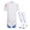 Kinder Trikot Italien Auswärts 2024 blau Fußballtrikot