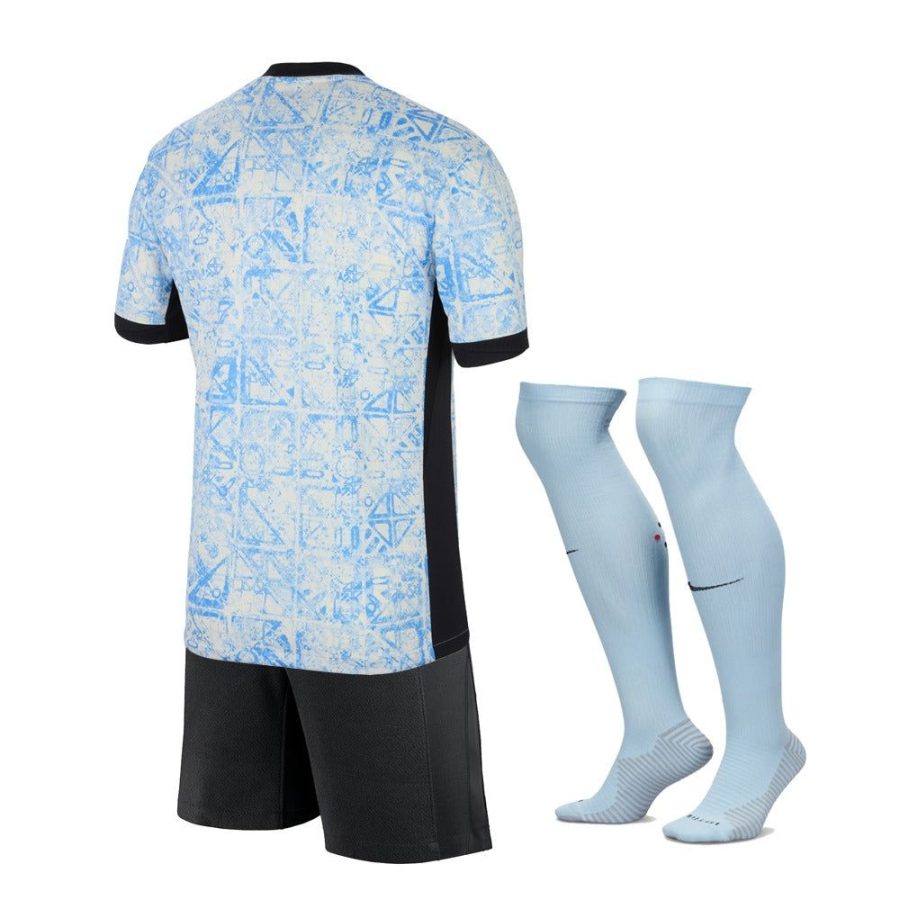 maillot-enfant-portugal-exterieur-saison-2024-tenue-de-football Kinder Trikot Portugal Auswärts Saison 2024 Fußballtrikot