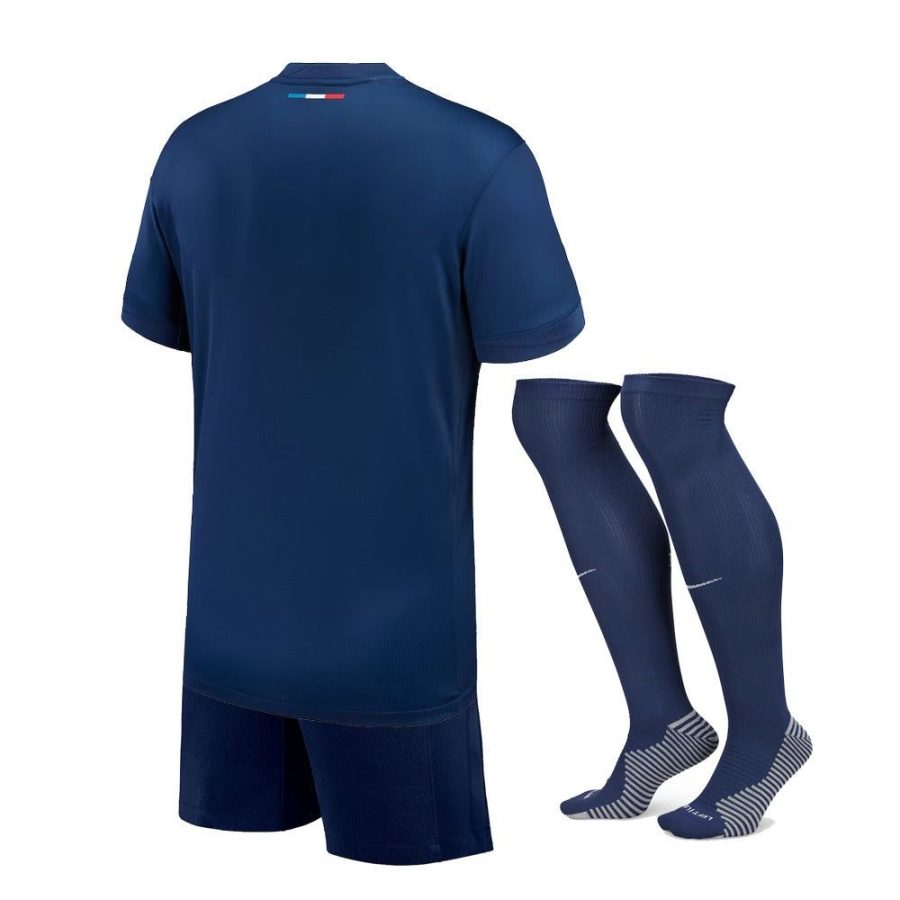 Kinder-Trikot PSG Heim Saison 2024 2025 mit Shorts und Socken