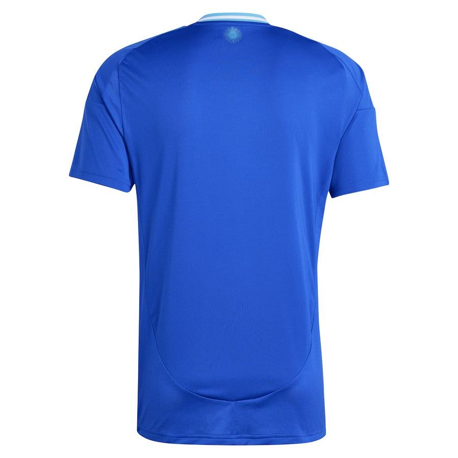 Kinder Trikot Auswärts Argentinien Saison 2024 marineblau und weiß Fußballtrikot