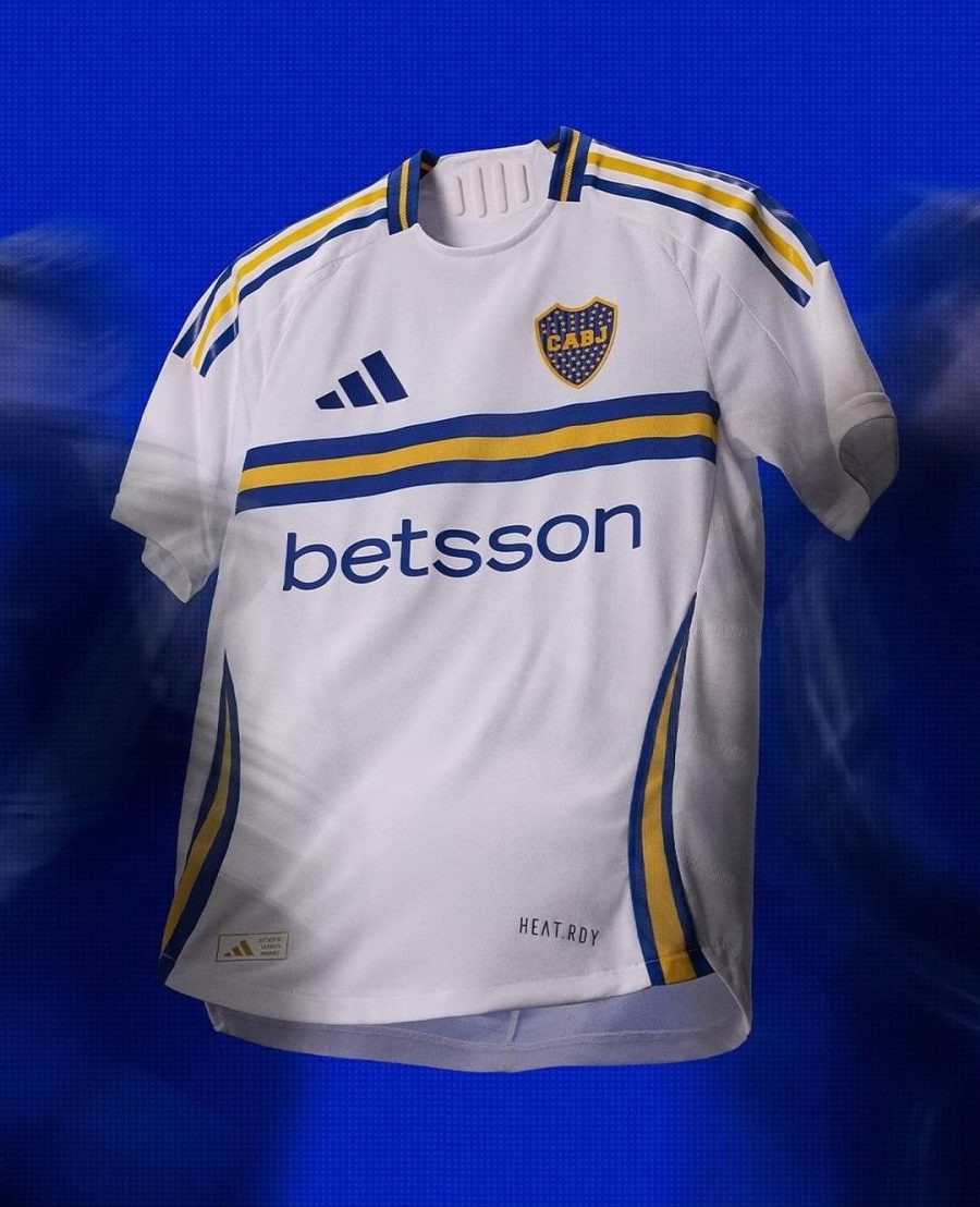 Boca Juniors Auswärtstrikot Saison 2024 2025 Blau Gelb