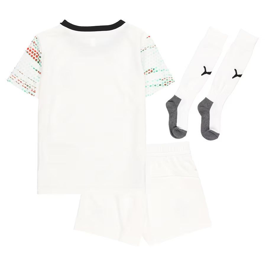 maillot-exterieur-enfant-portugal-2025-tenue-football-rouge-et-vert Portugal Auswärtstrikot Kinder 2025 rot-grün Fußballtrikot