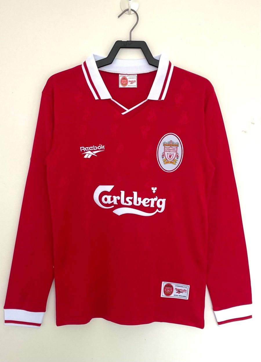 maillot-liverpool-fc-manches-longues-domicile-19961997 LIVERPOOL FC LANGARM HEIMTRIKOT 1996/97