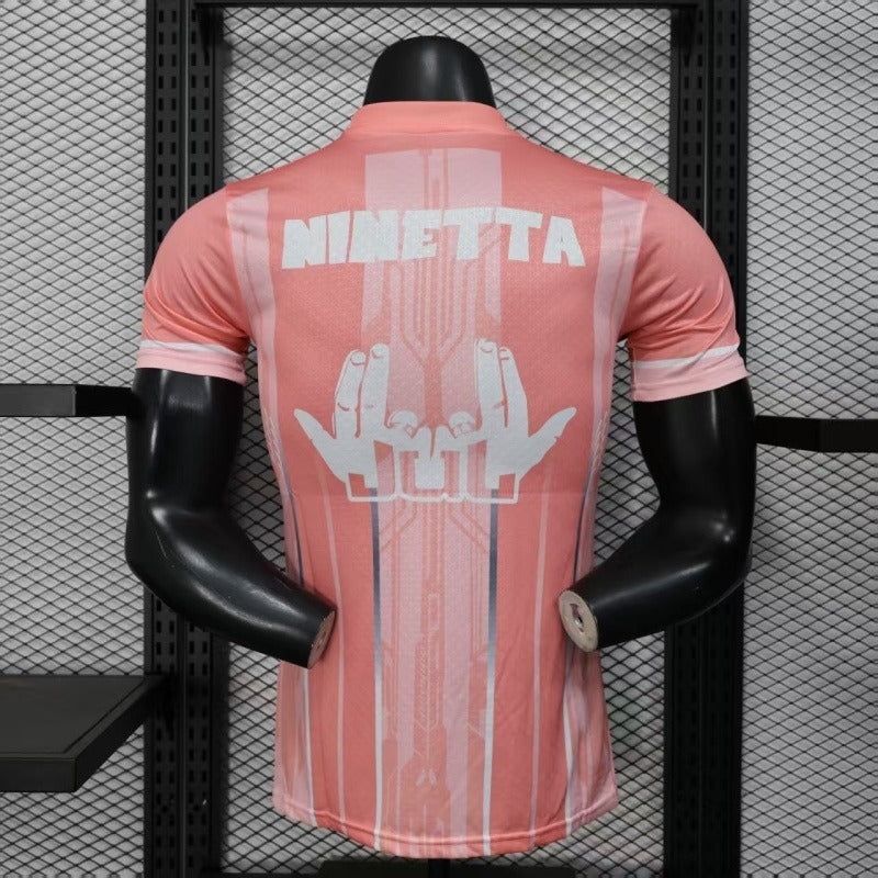 offizielles Olympique de Marseille Trikot Zusammenarbeit Jul rosa Saison 2025 2026