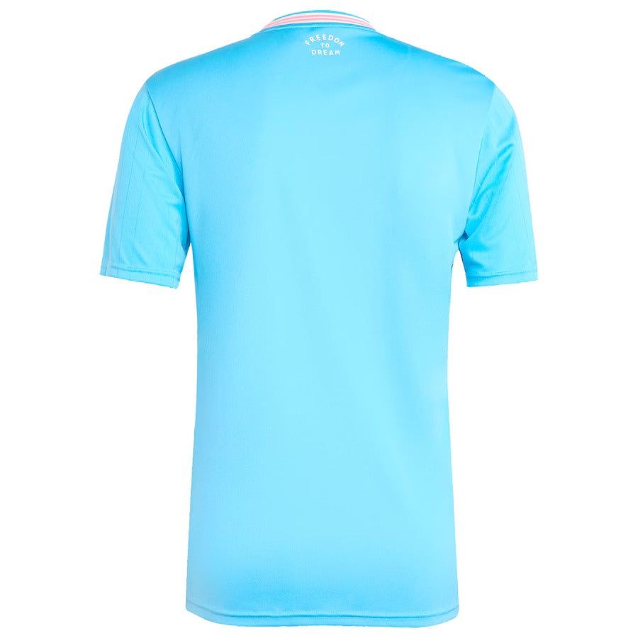 maillot-third-inter-miami-saison-2025-tenue-exterieure-rose-noir-adidas Inter Miami Auswärtstrikot 2025 pink schwarz adidas