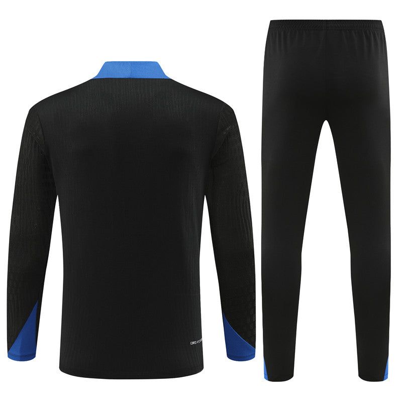 Inter Mailand Fußball Trainingsanzug Saison 2024 2025 Oberteil und Hose