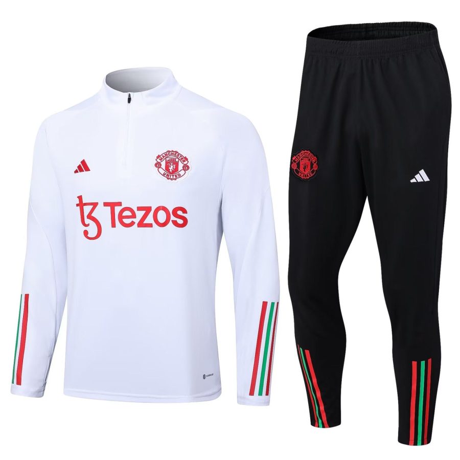 Trainingsanzug Manchester United Weiß 2023/2024