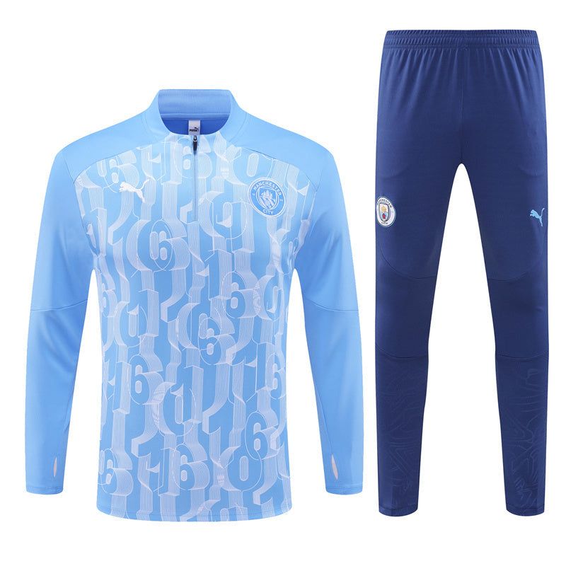 Manchester City Trainingsanzug Saison 2024 2025 Oberteil und Hose