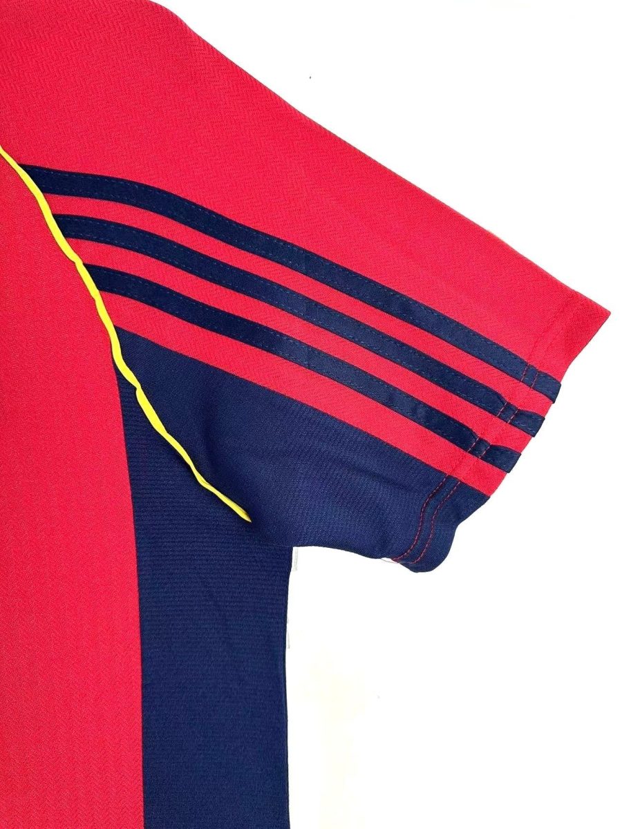 Offizielles Roja Heimtrikot Retro Flock Spanien