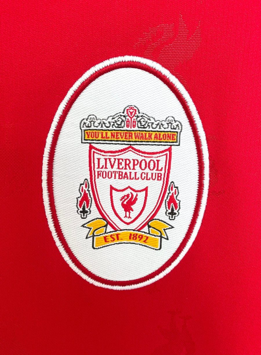 tunique-de-football-liverpool-rouge-manches-longues-edition-retro-annees-90 Liverpool rotes Langarmtrikot Retro 90er Jahre