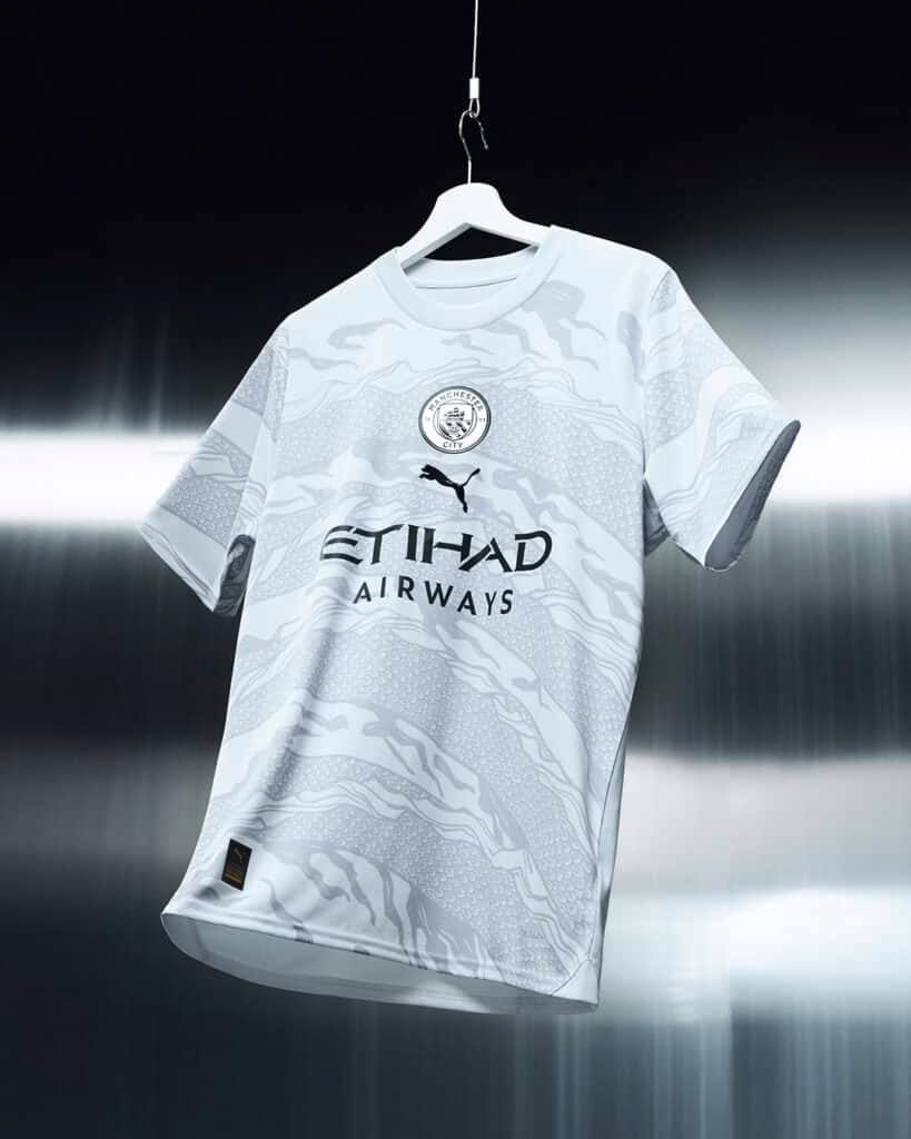 Manchester City Drachenmotiv Trikot offizielle Kollektion 23 24