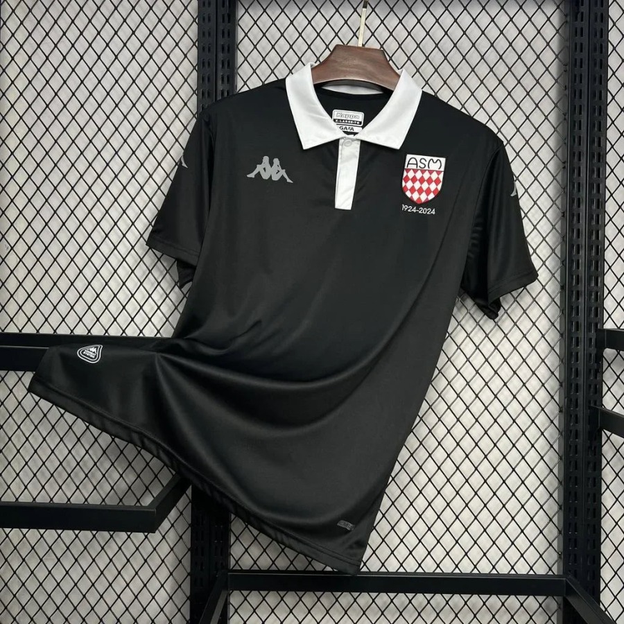 AS Monaco Trikot 2024-2025 schwarz offiziell