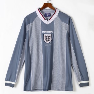 England Auswärtstrikot 1996 Retro Langarm