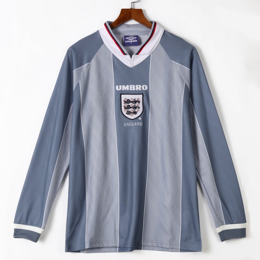 England Auswärtstrikot 1996 Retro Langarm