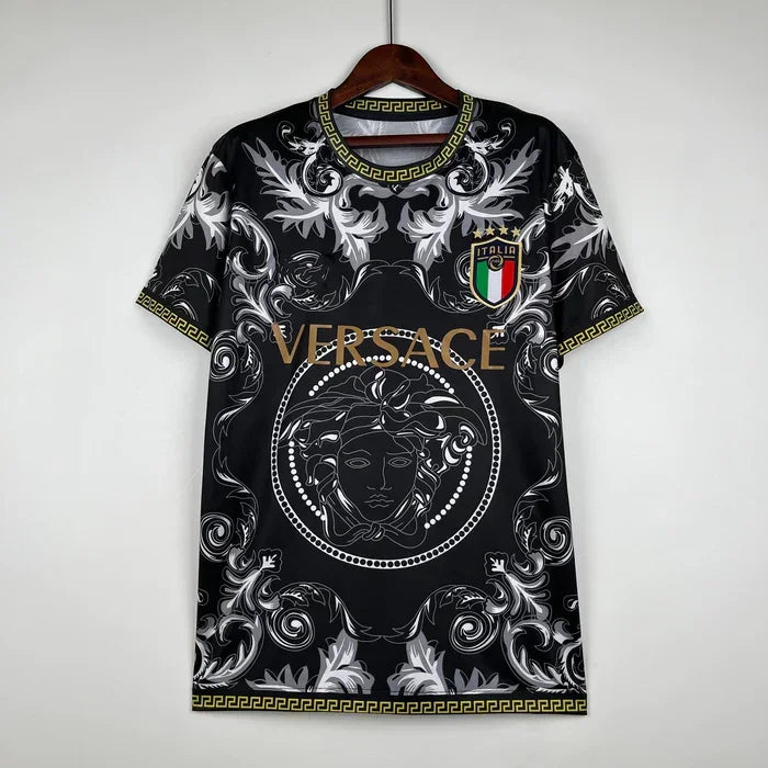 Italien Trikot 2023-2024 Versace Schwarz