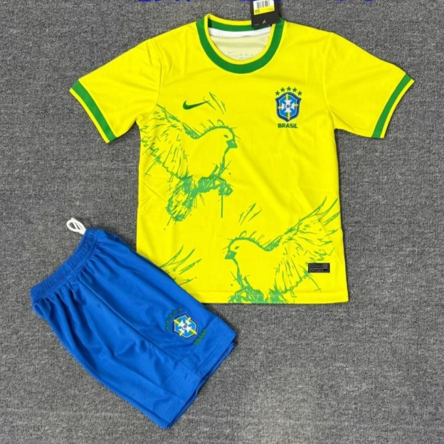 Trikot Brasilien 25/26 Kind Bird Yellow