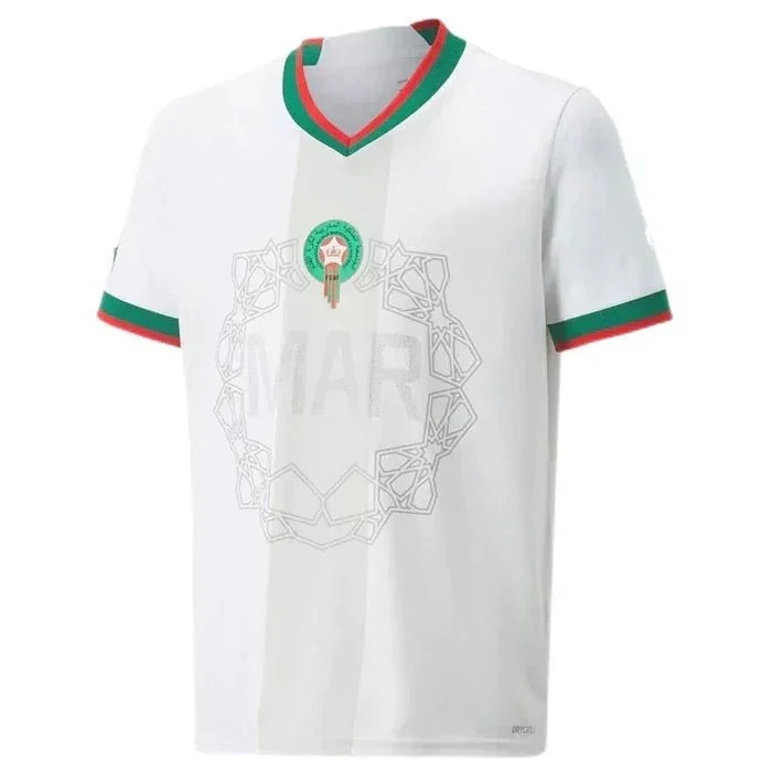 Maroc Auswärtstrikot 2022 Weltmeisterschaft Weiß