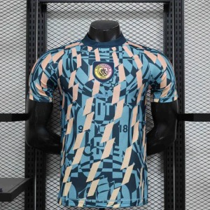 Manchester City Retro Trikot Blau 2024-25