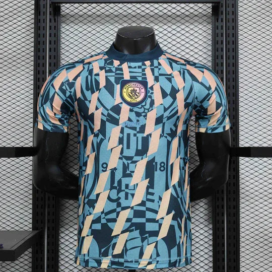Manchester City Retro Trikot Blau 2024-25