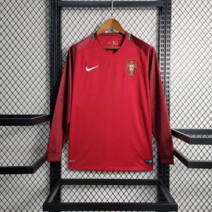 Portugal Retro 2016 Trikot Langarm