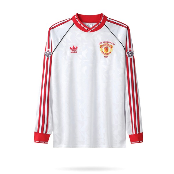 Manchester United 1990/91 Auswärtstrikot Langarm