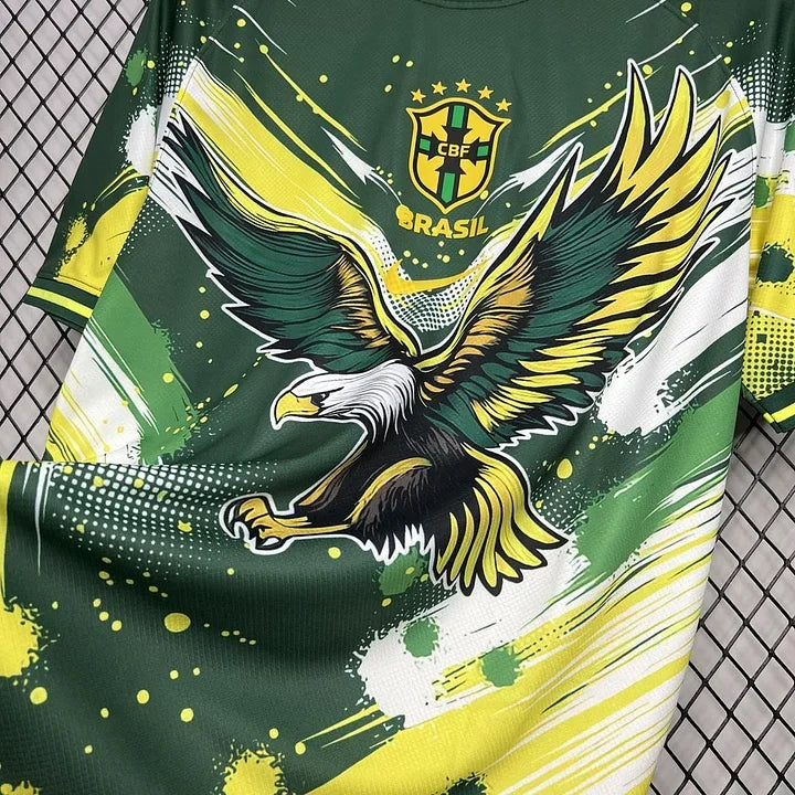 Brasilien Konzept Trikot Grün Gelb Adler 2024-25