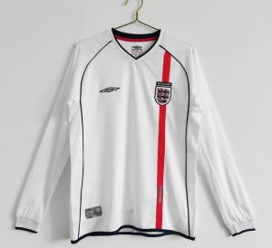 England 2002 Heimtrikot Langarm