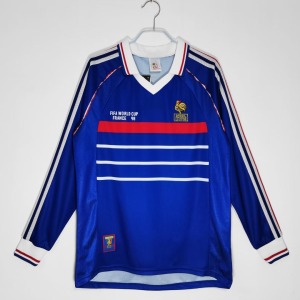 Trikot Frankreich Heim Retro 1998 Langarm