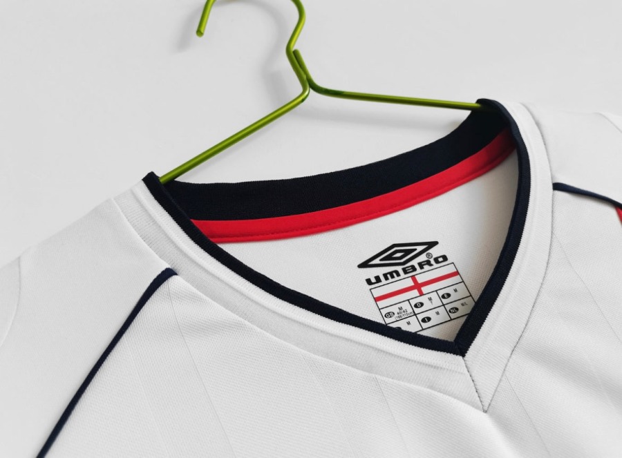 England 2002 Heimtrikot Langarm