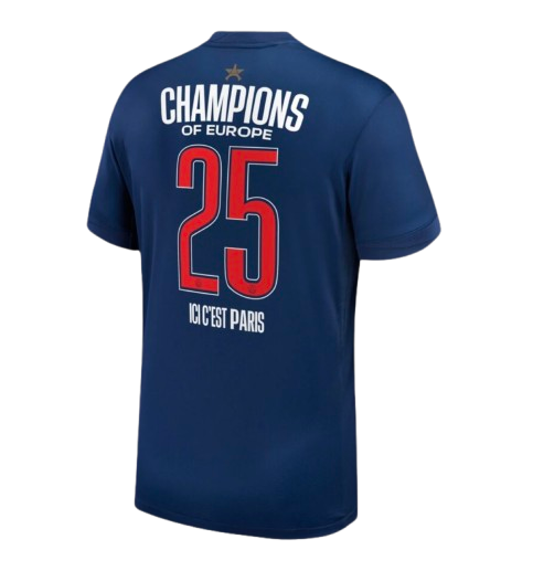 PSG 24/25 Champions Trikot mit Flock