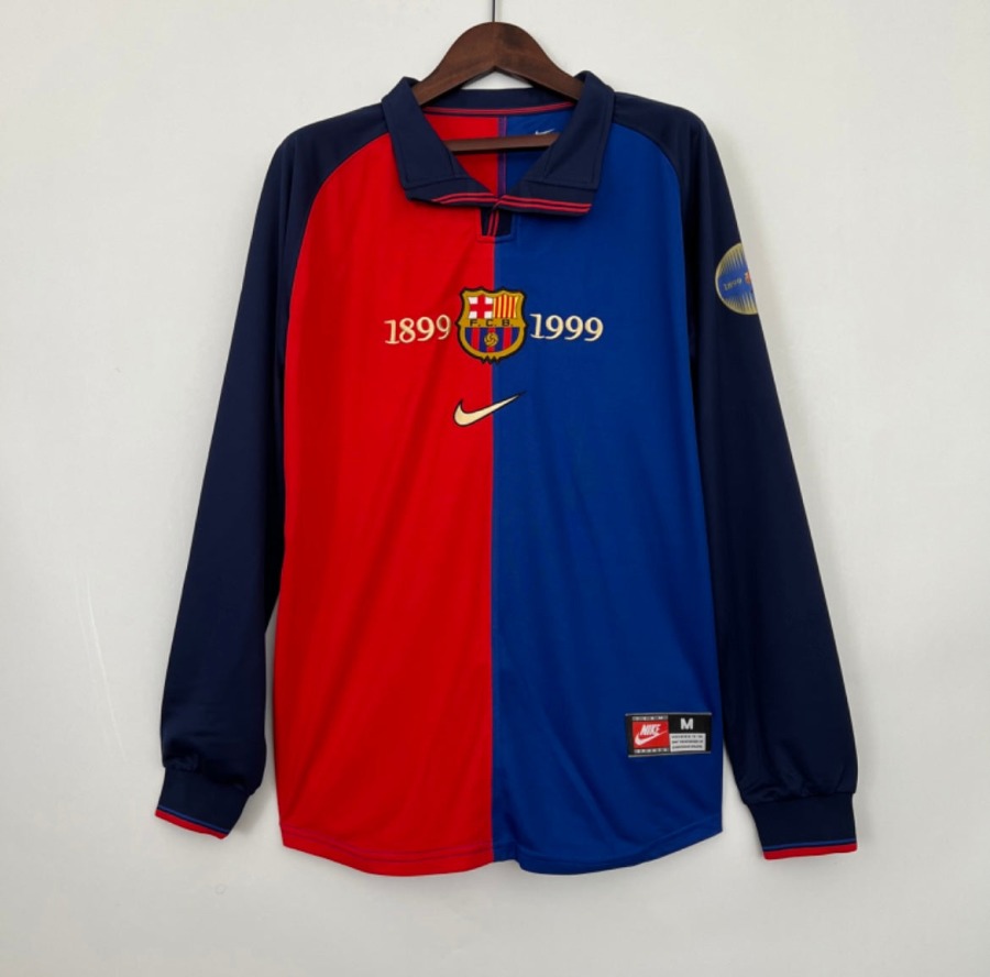 FC Barcelona 1999/00 Heimtrikot Langarm