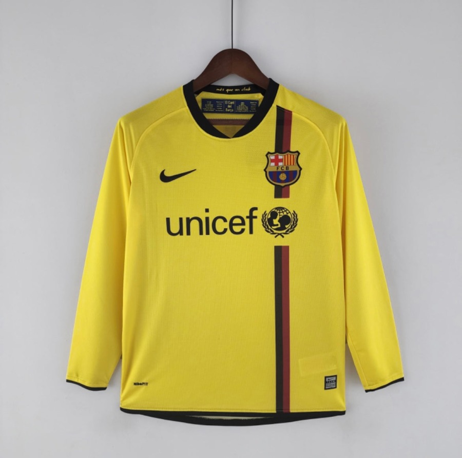 FC Barcelona Trikot 2008/09 Auswärts Langarm