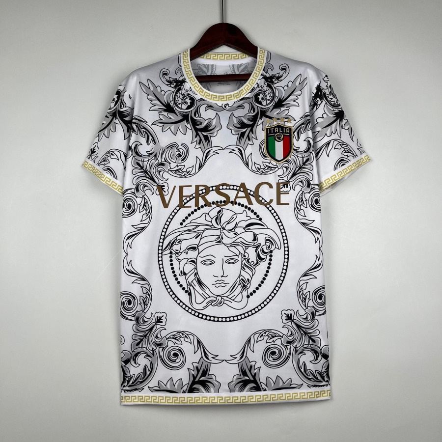 Italien Concept Trikot Weiß Gold 2023 2024