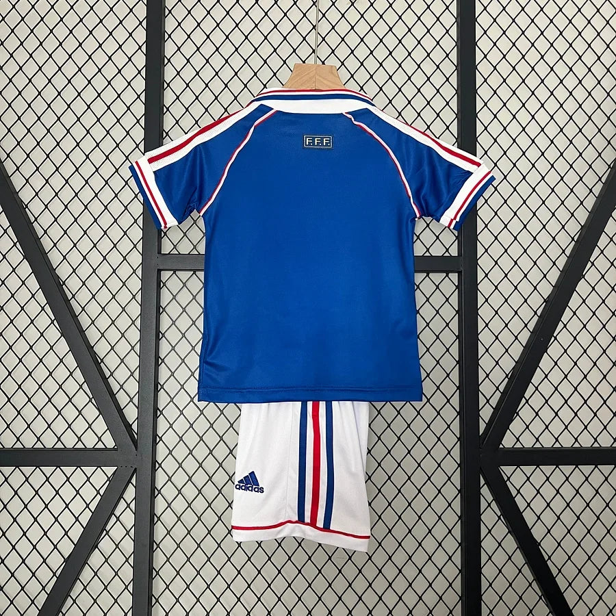 Frankreich Retro Trikot 1998 Kinder