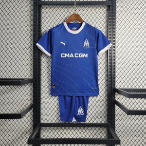 Kinder-Trikot Olympique Marseille Auswärts 2023-24