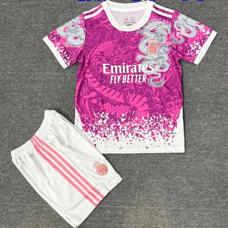 Real Madrid 25/26 Kinder Trikot Rosa Sonderedition